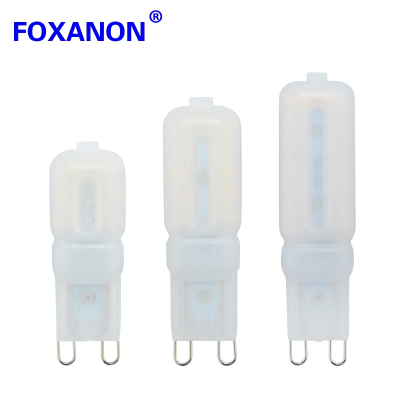 

Foxanon Led G9 light LED 110V 220V Leds Lamp 3W 5W 7W Led Bulb SMD2835 Spotlight For Crystal Chandelier Replace 50W 100W Halogen