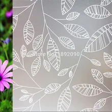 45*200 см непрозрачные осенние листья тиснением матовый самоклеющаяся пленка, пвх декоративную наклейки на стекло, витражная стикеры на окна, Электростатическая адсорбция аква принт обои для стен