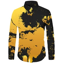 Cloudstyle, Новое поступление, Мужская модная рубашка с длинным рукавом, повседневный дизайн, рубашка с цветочным принтом, офисная одежда, Camisa Masculina, 5XL