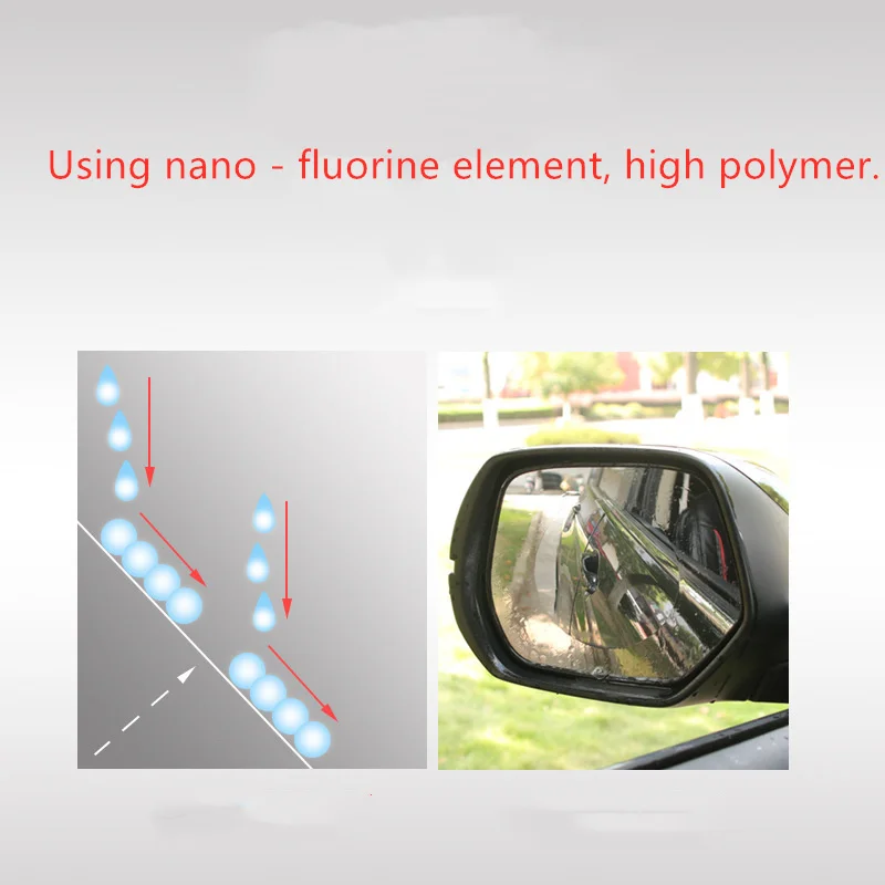 2 шт. непромокаемый автомобильный пленка на зеркало заднего вида стикер Анти-туман защитная пленка дождь щит замена Водонепроницаемая пленка наклейка