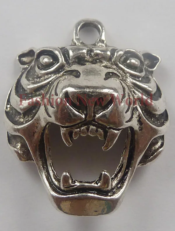 50pcs/lot Free Shipping New Tiger Charms Vintage Alloy Pendant Fit Jewelry DIY T2011 | Украшения и аксессуары