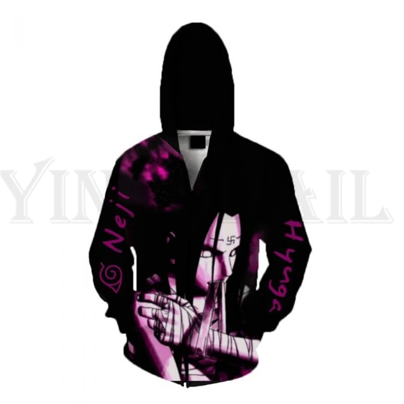 

Anime Naruto Sweatshirt Men and Women Zipper Hoodies UZUMAKI 3d Print Hooded Jacket for Boys Winter Costume Harajuku Streetwear