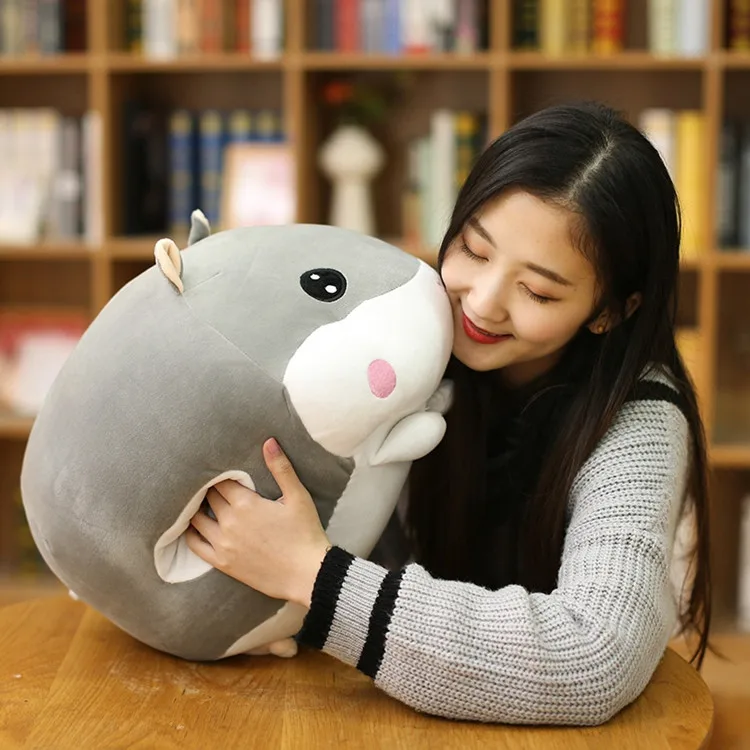 New1PC 45 см милый хомяк мышь плюшевая подушка мягкое животное Hamtaro игрушки куклы Kawaii