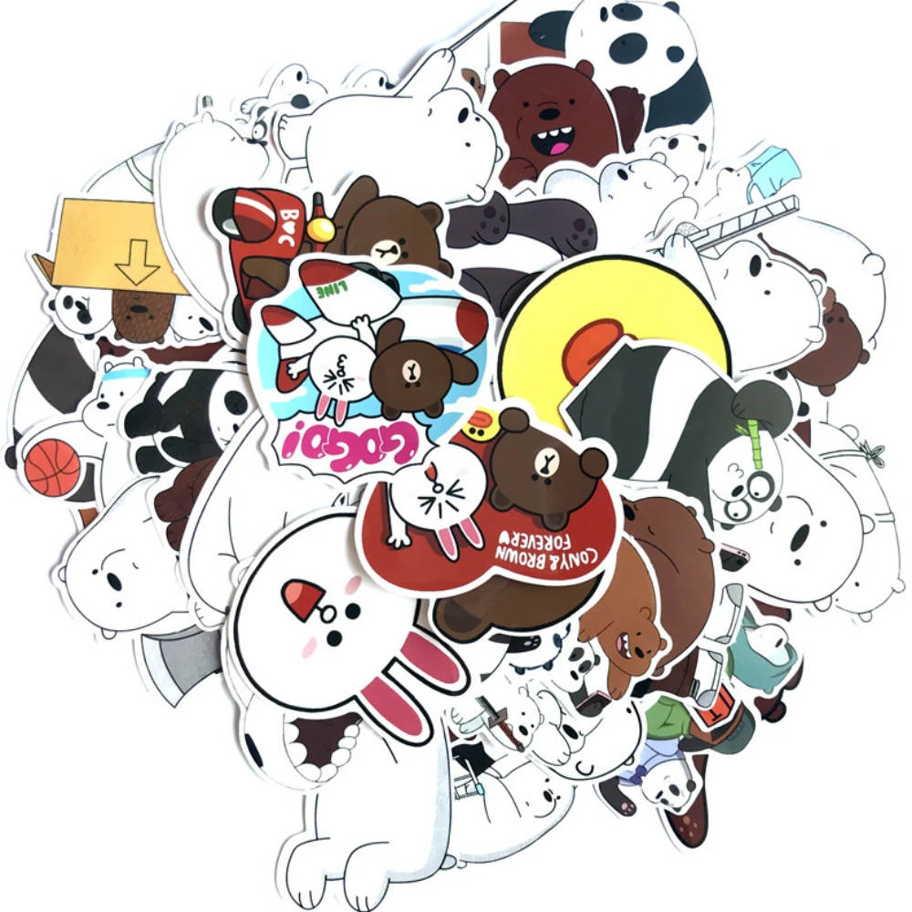

Aliauto 59pcs/pack Cartoon Cute Art Graffiti Car Sticker Waterproof Random Phone Cup Kids Toy Laptop Skateboard Decal