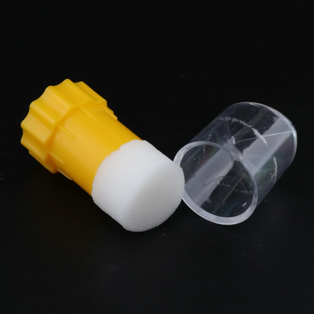 Premium Queen Bee Marking Cage Marker Bottle with Soft Plunger for Beekeeper, Yellow