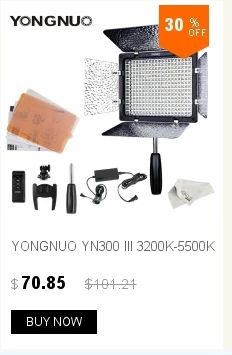 Светодиодный светильник Yongnuo YN1200 с регулируемой цветовой температурой 3200K до 5500K для камер Canon Nikon Pentax SLR