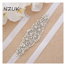 Свадебный пояс бриллиантовый пояс ручной работы серебряные стразы пояс невесты для свадебных аксессуаров ZZY103S