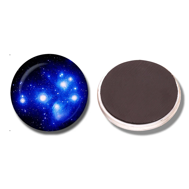 

Pleiades Star Cluster 30 MM Fridge Magnet Galaxy Space Glass Cabochon Note Holder Magnetic Refrigerator Stickers Home Decoration
