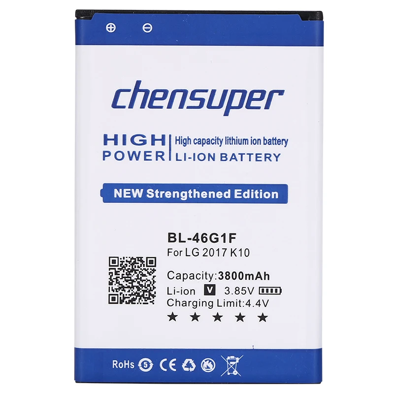 Оригинальные chensuper 3800 мАч BL-46G1F Батарея для LG K10 версия K20 плюс TP260 K425 K428 K430H m250 Батарея