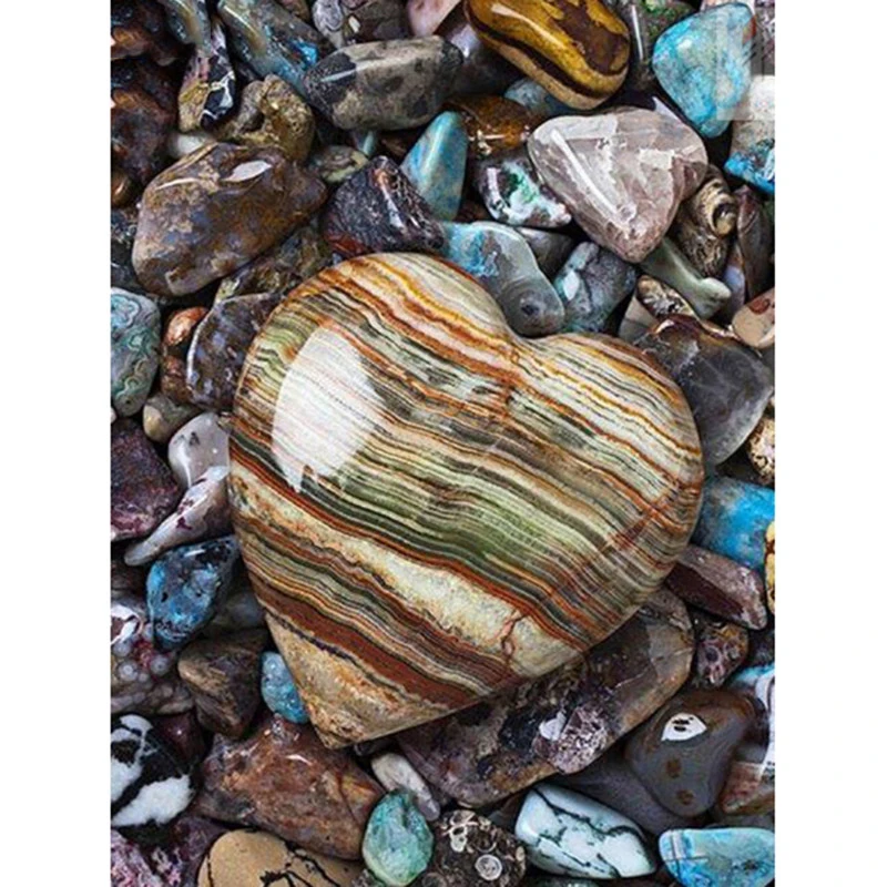 

5D DIY diamond embroidery heart stones full square diamond painting Cross Stitch Rhinestone mosaic home decoration gift