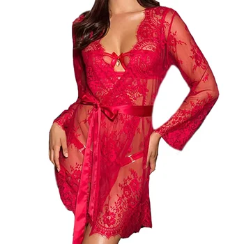 

Hot Sexy Summer Women V Neck Lace Sleepwear Sexy Teddy Nightdress Women Babydoll Bodycon Nightgowns Lingerie Nightwear