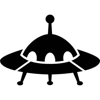 

15cm*10.6cm Cartoon Interesting Alien Spaceship Space Ship Area 51 Car Sticker S6-3347