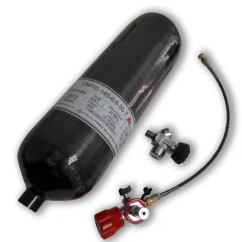 Billige AC368301 Luftgewehr 6,8 L Schwarz Airforce Condor Verbund Zylinder Paintball Tank Scuba Flasche Carbon Faser Air Tank 4500Psi Pcp
