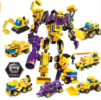 

Enlighten Models Building toy Compatible with E1401 599pcs 7 in 1 Blocks Toys Hobbies For Boys Girls Model Building Kits