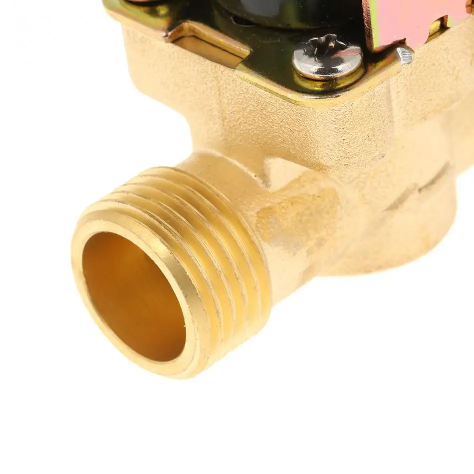 Электромагнитный клапан 1/2 &quotDC 12V нормально закрытый латунный электромагнитный