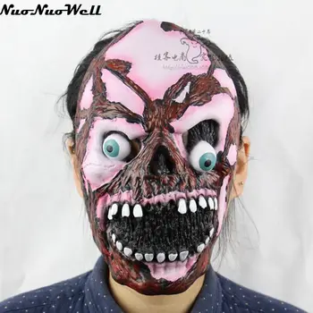 

Hot Free Shipping Horrible Night Exploding Eyes Zombie Mask Halloween Human Skeleton Mask Adult Ghost Mask for Masquerade