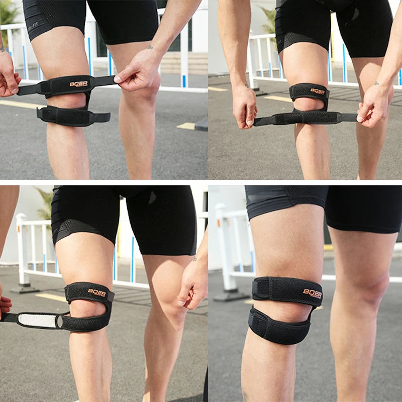 2 шт. эластичные наколенники Patella поддержка регулируемое колено ползунки защитная лента волейбол наколенник Спортивная безопасность коленные накладки
