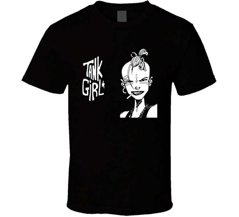 The Village T Shirt Shop Tank Girl Retro Cult Movie T Shirt Men Adult Slim Fit T Shirt S XXxl 