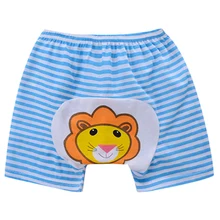 Детские шорты с героями мультфильмов; детские трусики; детское хлопковое нижнее белье для мальчиков и девочек; одежда для малышей; Летний стиль; 6 месяцев; со львом