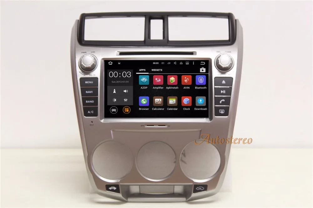 Top 8" Inch OCTA core Android Car CD DVD player AutoStereo unit GPS navigation for Honda City 2008-2014 multimedia stereo auto unit 2