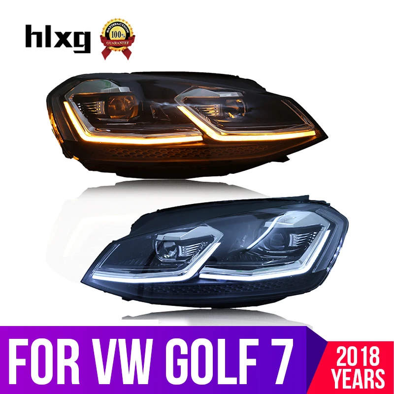 hlxg Auto Part Style LED Head Lamp for Volkswagen golf 7 led headlights