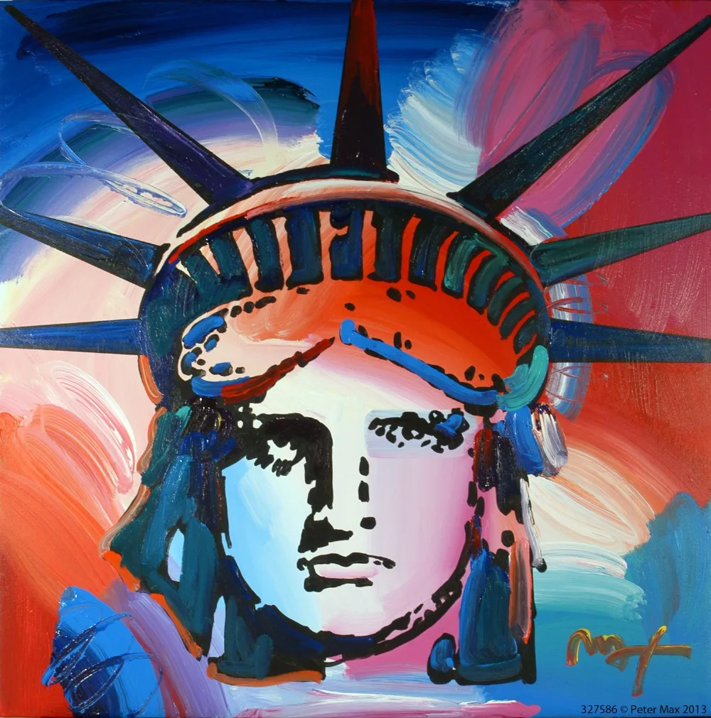 hand painted Fashion pop art Statue of Liberty wall dec. modern