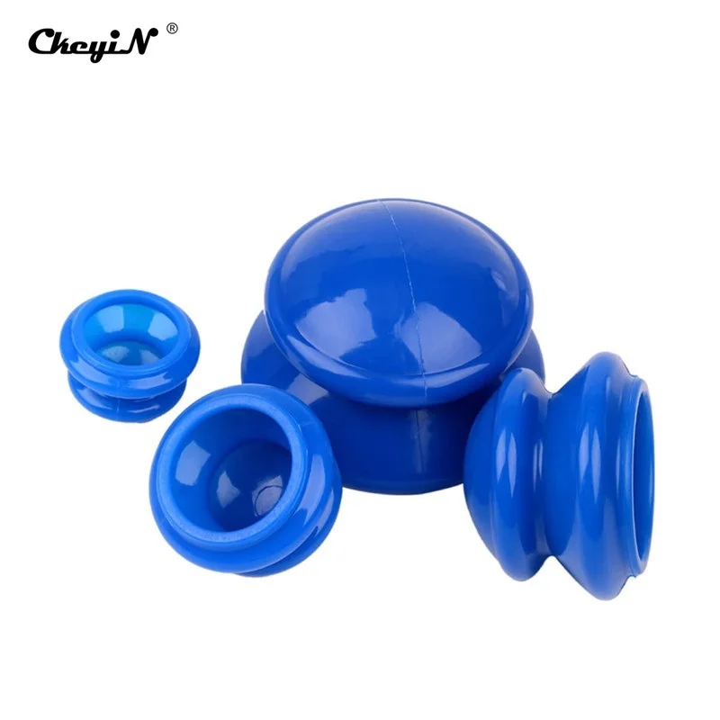 

4PCS Vacuum Cupping Cups Set Silicone Health Care Massager Suction Cupping Cans Muscle Slimming Relaxation Chinese Medicine 44