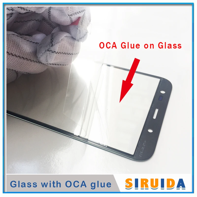 Glass with OCA film