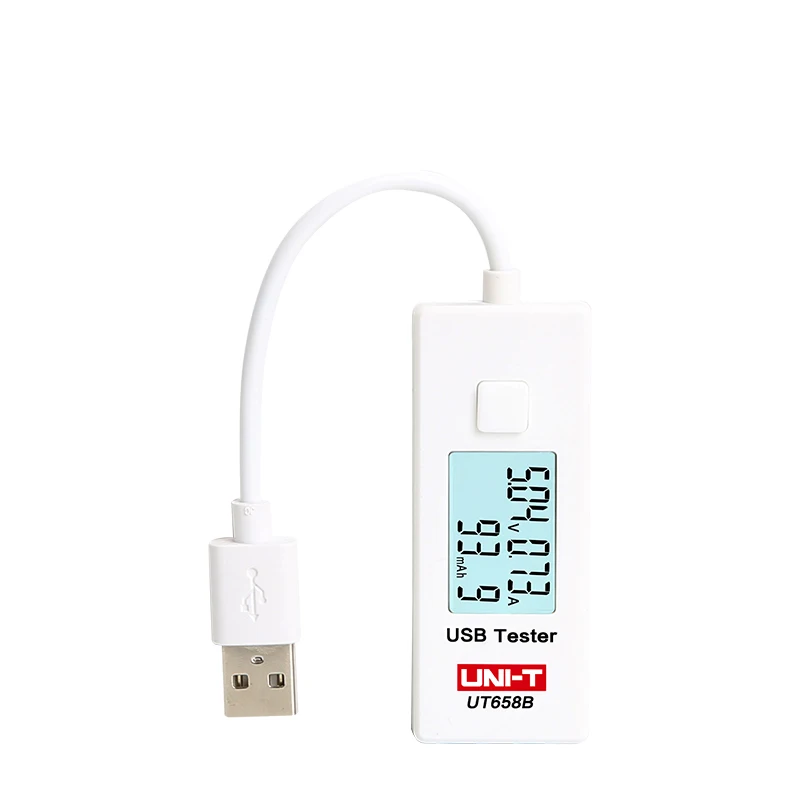 UNI-T UT658B UT658 USB тестер напряжения телефон компьютер Зарядка ток измерения энергии монитор с ЖК-подсветкой