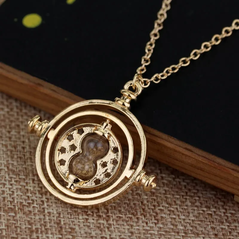 RJ 20 шт./лот модные фильм hp Time песочные часы на час ожерелья с подвесками золотые серебряные Песочные часы ожерелье леди для девочки Лучший подарок Kolye - Окраска металла: N150-1 10g