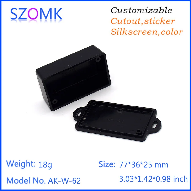 20 штук Высокое качество ABS настенное крепление оборудования Чехол Пластиковый корпус для печатных плат DIY корпус пластиковая коробка