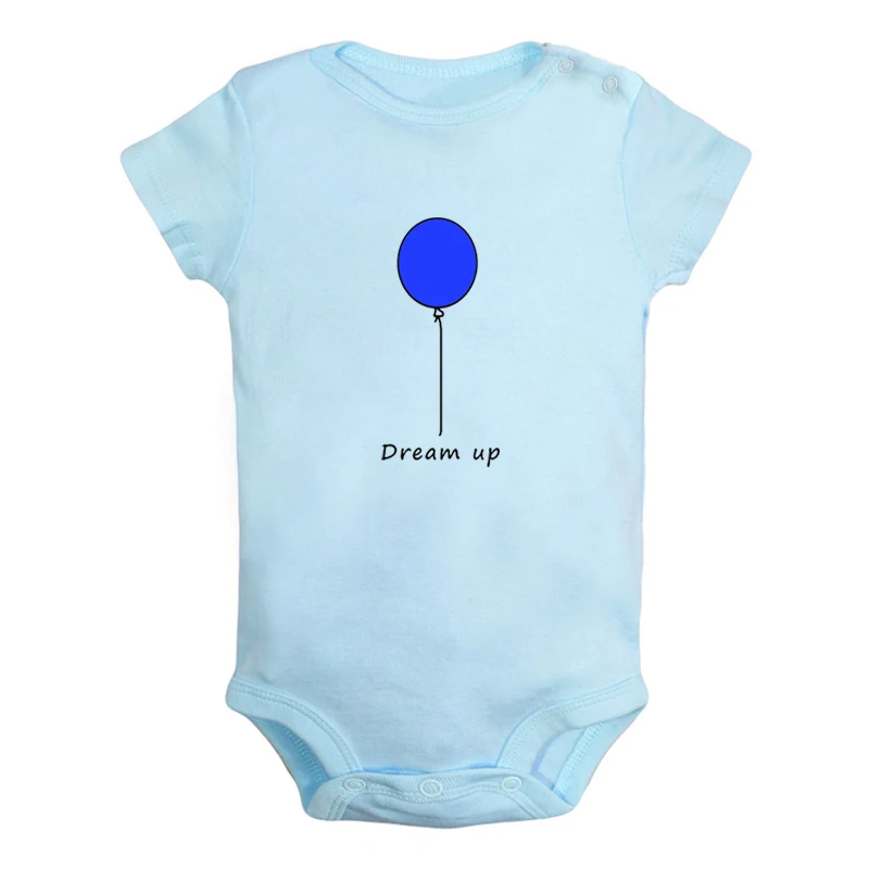ieBodysuits3131BL Dream Up/Одежда для новорожденных девочек и мальчиков, комбинезон с короткими рукавами, хлопок - Цвет: ieBodysuits3131BL
