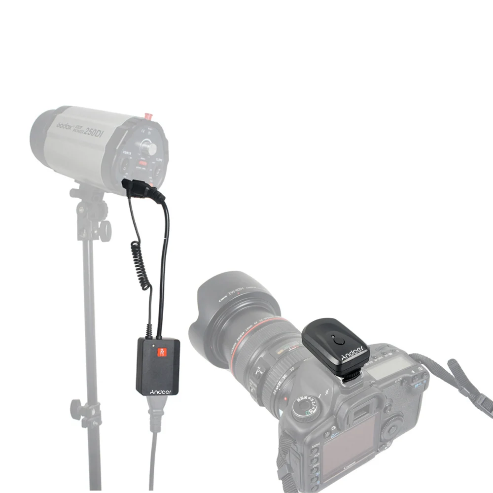 Andoer Универсальный AC-04 4 канала радио студийная вспышка Speedlite триггер набор передатчиков для стробоскопа