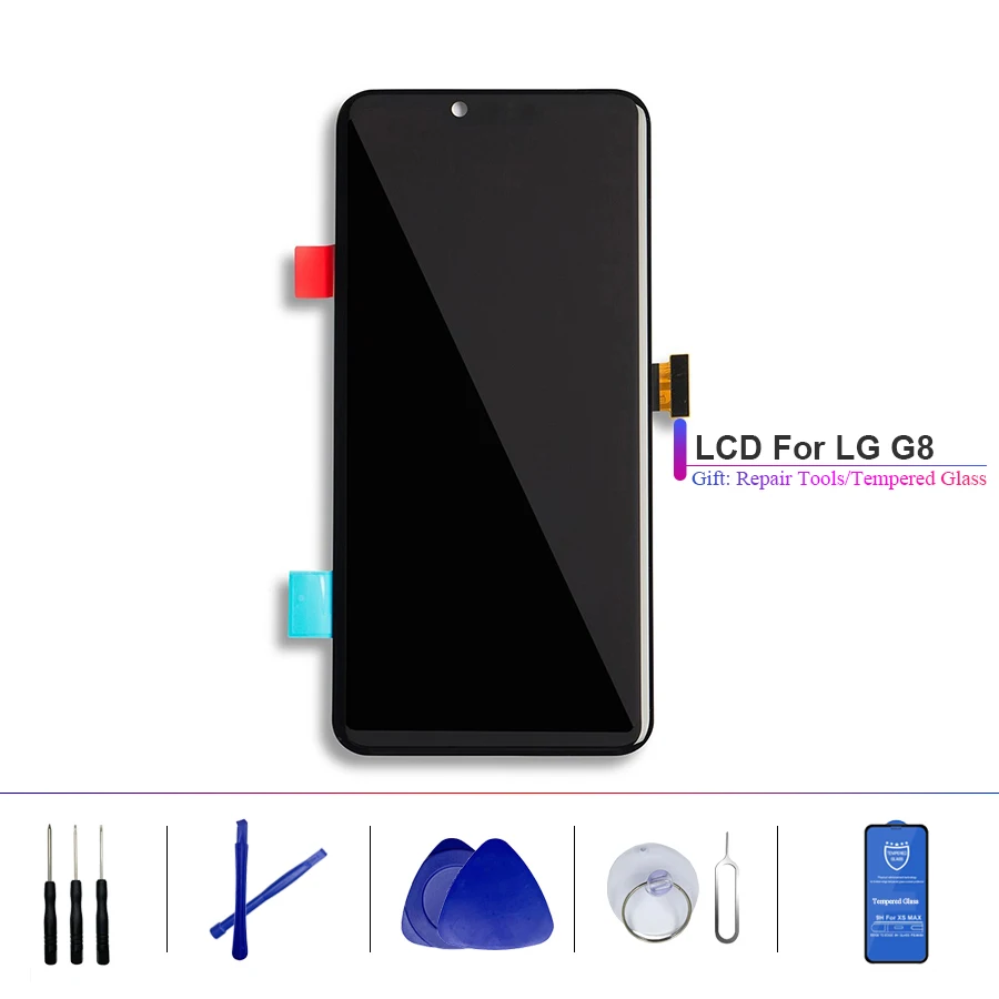 

For LG G8 LCD Screen and Digitizer Full Assembly for LG G8 3120*1440 with Free Tools Mobile Phone Parts
