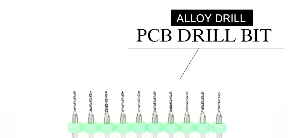 10 шт. 1,3 мм твердосплавные сверла печатной платы, печатная плата, Мини сверлильный станок с ЧПУ, сверлильные инструменты