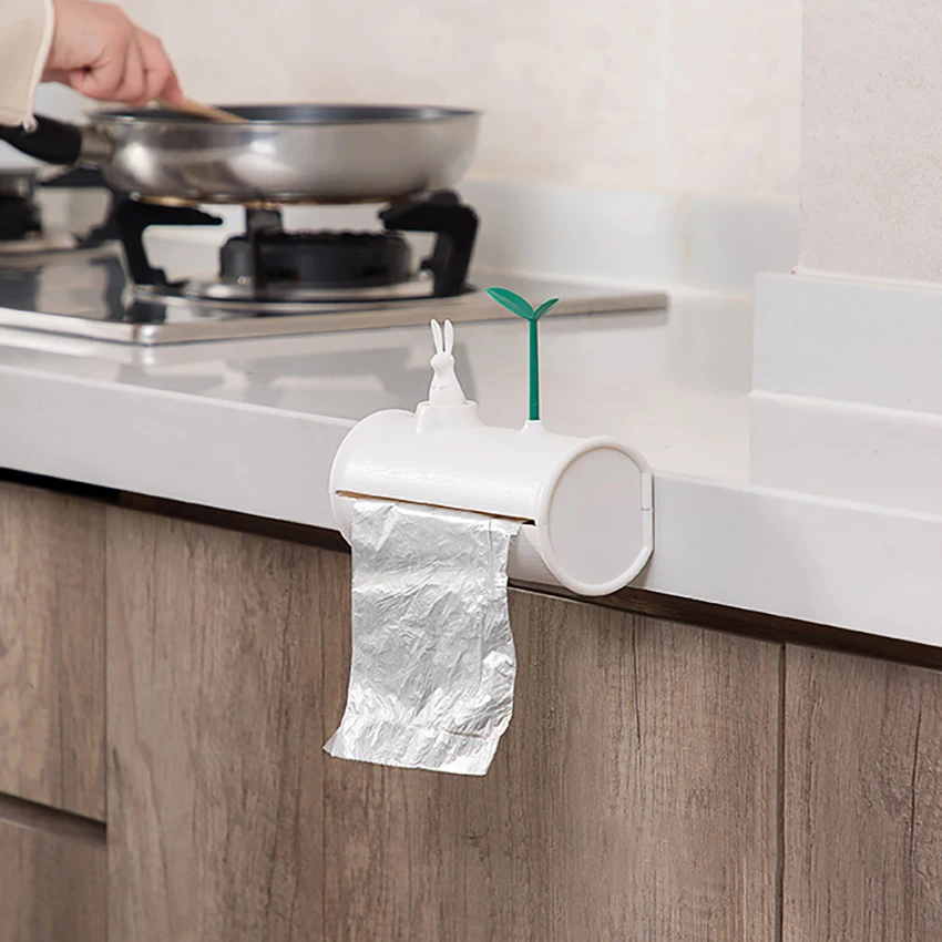 Waterproof Wall-Mounted Garbage Bag Dispenser Trash Bags Storage Container Organizer Kitchen Bathroom Plastic Bag Holder Box Waterproof Wall-Mounted Garbage Bag Dispenser Trash Bags Storage Container Organizer Kitchen Bathroom Plastic Bag Holder Box