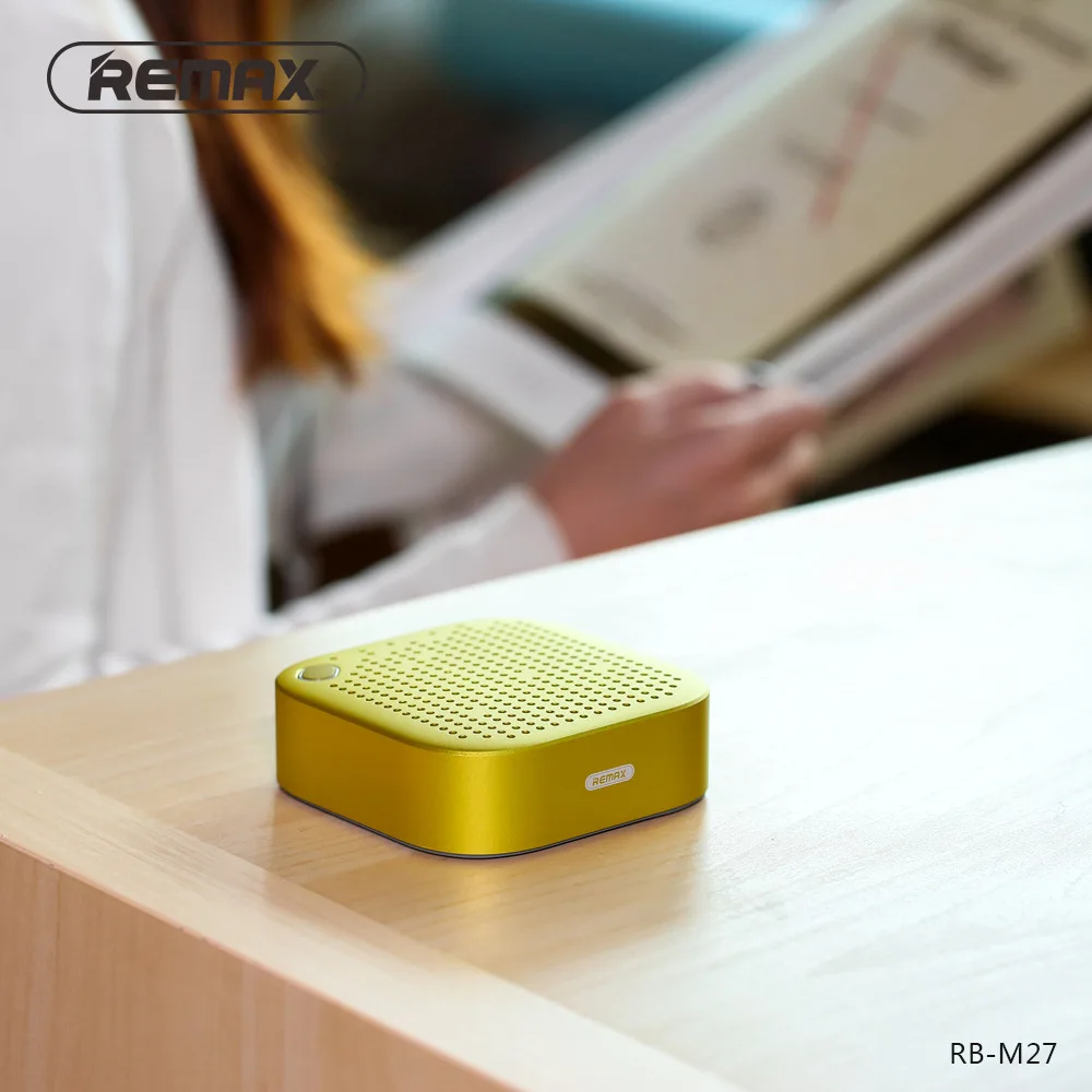 Компактная Bluetooth Колонка Remax портативная мини колонка металлическая