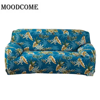 

stretch cover sofa elastic covers for couches flower leaves printing all inclusive tight wrap sofa seat cover