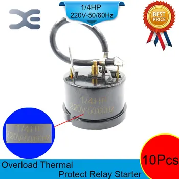 

10PCS Refrigerator Compressor 220V 180W Overload Protector Refrigerator Refrigerator Parts 1/4 HP