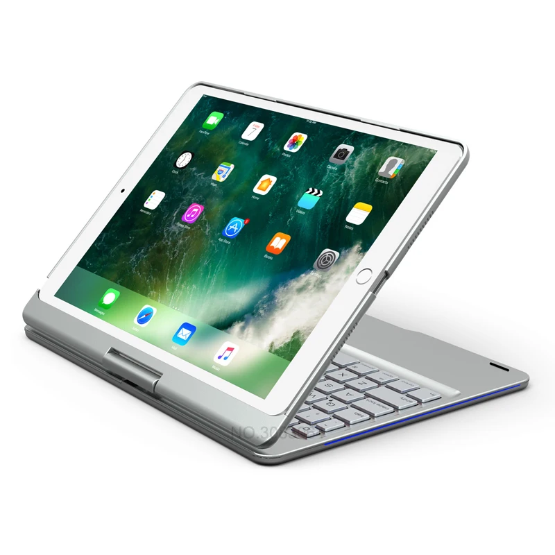  Landas For iPad 10.5 Keyboard Case Cover 360 Rotation Backlit Bluetooth Wireless Smart Keyboard For