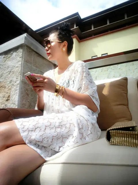 Best Price Summer Women Sexy Lace Floral Mesh Short Sleeve Swimsuit Cover Up Swimwear Bikini Beach Bathing Suit Pareo Tunic Cover-up