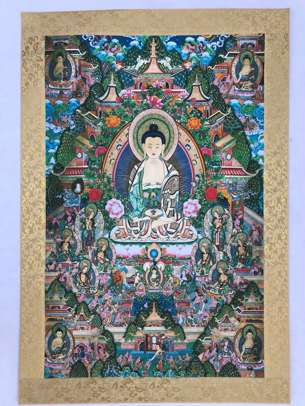 Chinese Tibetan Buddhist Thangka Buddhism God portrait | Дом и сад