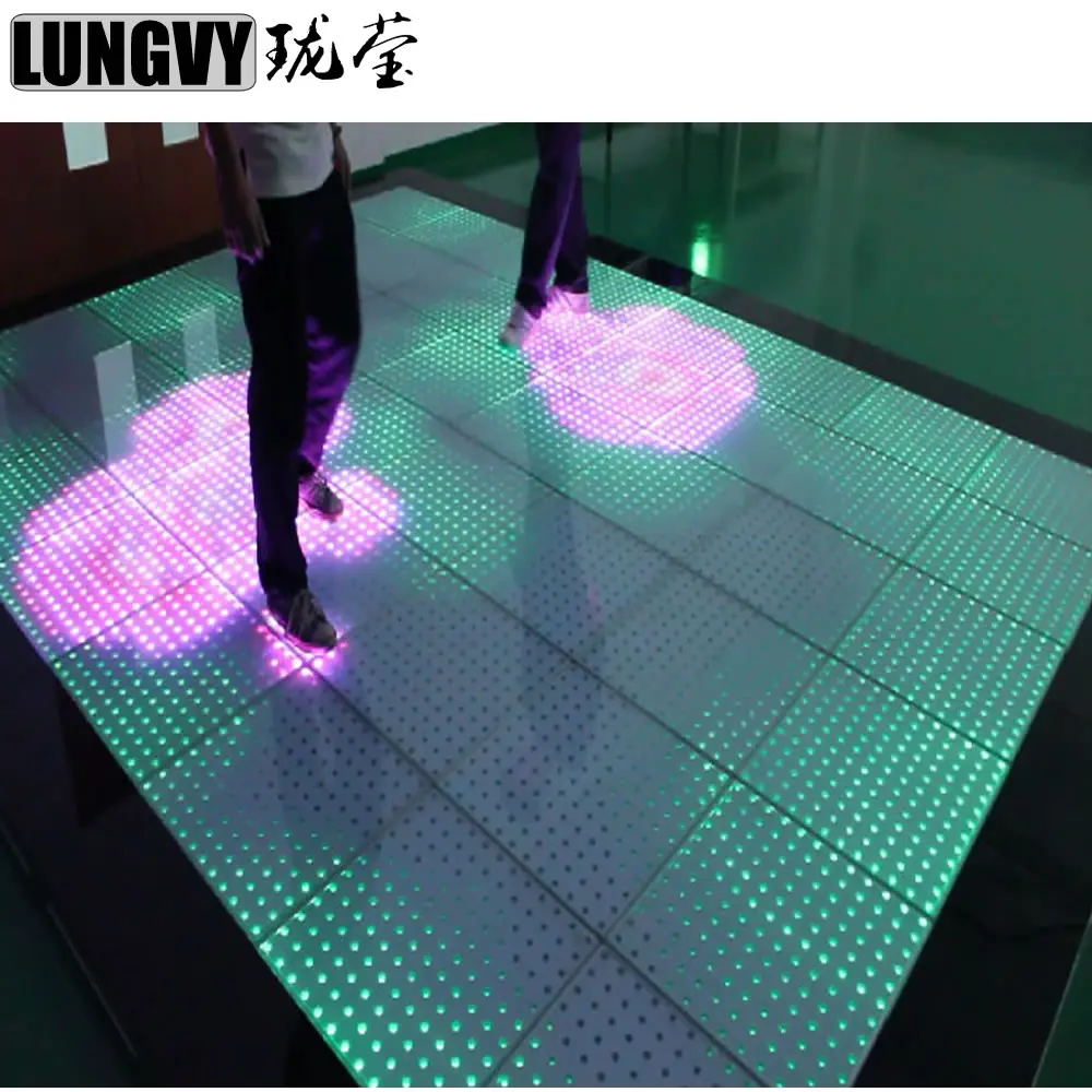 

Free Shipping 10pcs/Lot 0.5M*0.5M RGB Led Dance Floor 12X12 Pixel RGB Good Effect Led Dance Floor Panels For Wedding Events