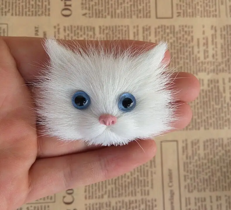 

Simulation fur animal simulation the kitten corsage, New Year's Christmas gift Handicrafts DIY decoration
