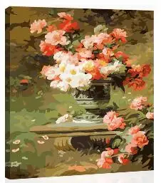 

MaHuaf-X1528 Bouquet in the garden Framed Acrylic Paint by Number kit 40x50cm hand painted painting by numbers