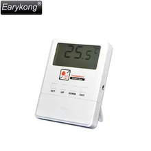 Wireless 433MHz 1527 code, temperature detector for Alarm System, LCD Display,