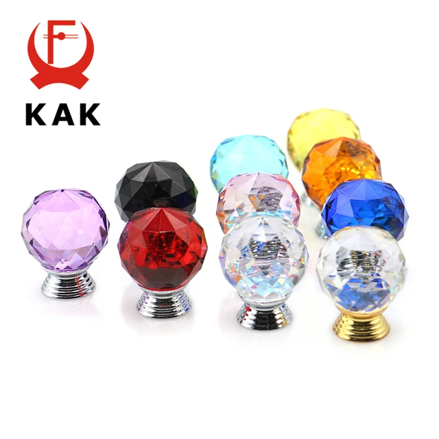 Best Price KAK 30mm Crystal Glass Knobs Cabinet Handles Colorful Crystal Ball Dresser Pulls Drawer Knobs Kitchen Furniture Handle Hardware Best Price KAK 30mm Crystal Glass Knobs Cabinet Handles Colorful Crystal Ball Dresser Pulls Drawer Knobs Kitchen Furniture Handle Hardware