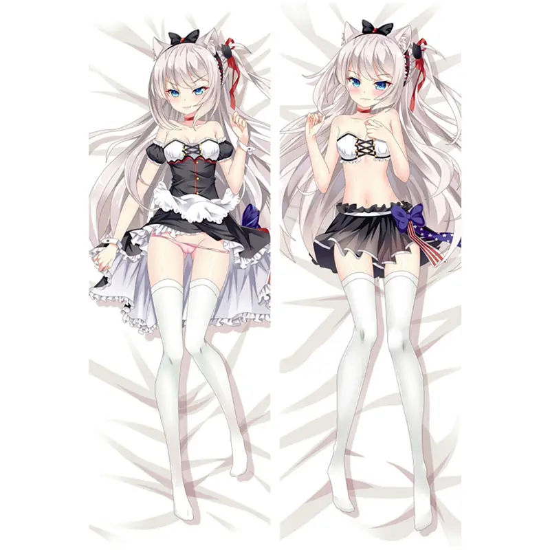 Аниме игры Azur Lane наволочки Azur Lane Dakimakura Чехол сексуальные девушки 3D двухсторонняя постельные принадлежности обниматься тела Чехол AL06A - Цвет: Peach skin