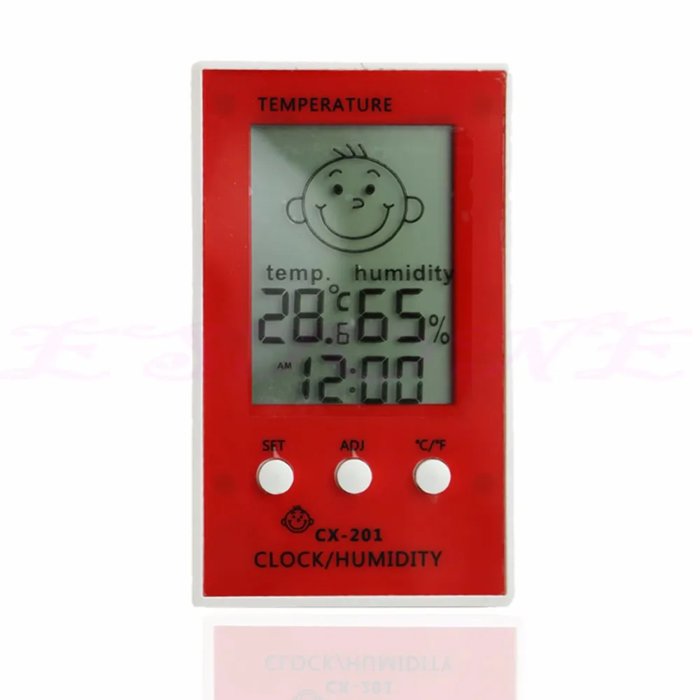 Домашний ЖК-цифровой гигрометр, термометр для измерения влажности, измеритель температуры, часы, 828 акция