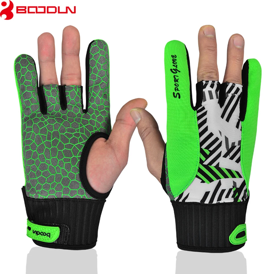 

Boodun 1 Pair Men Women Bowling Glove for Left Right Hand Anti-Skid Soft Sports Bowling Ball Gloves Bowling Accessories Mittens